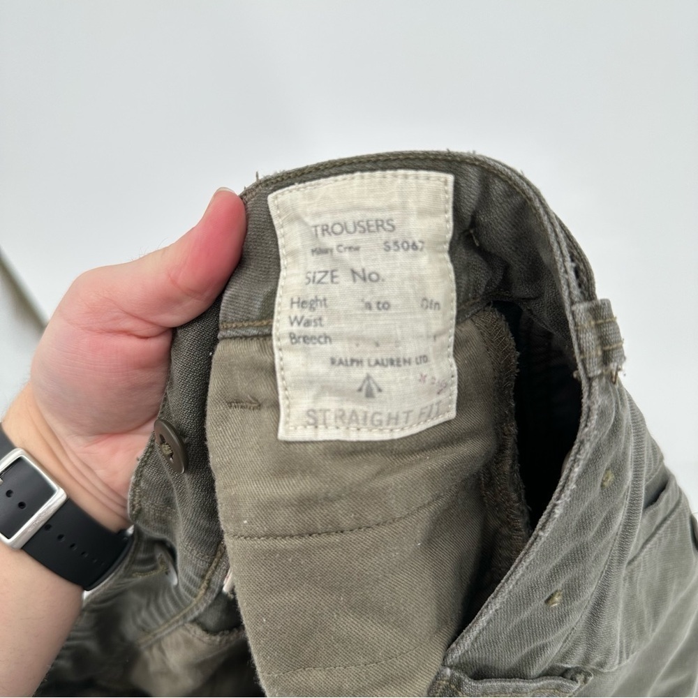 Polo Ralph Lauren Military Surplus Green Cargo Pants Mens Size 32x30 - Picture 8 of 10